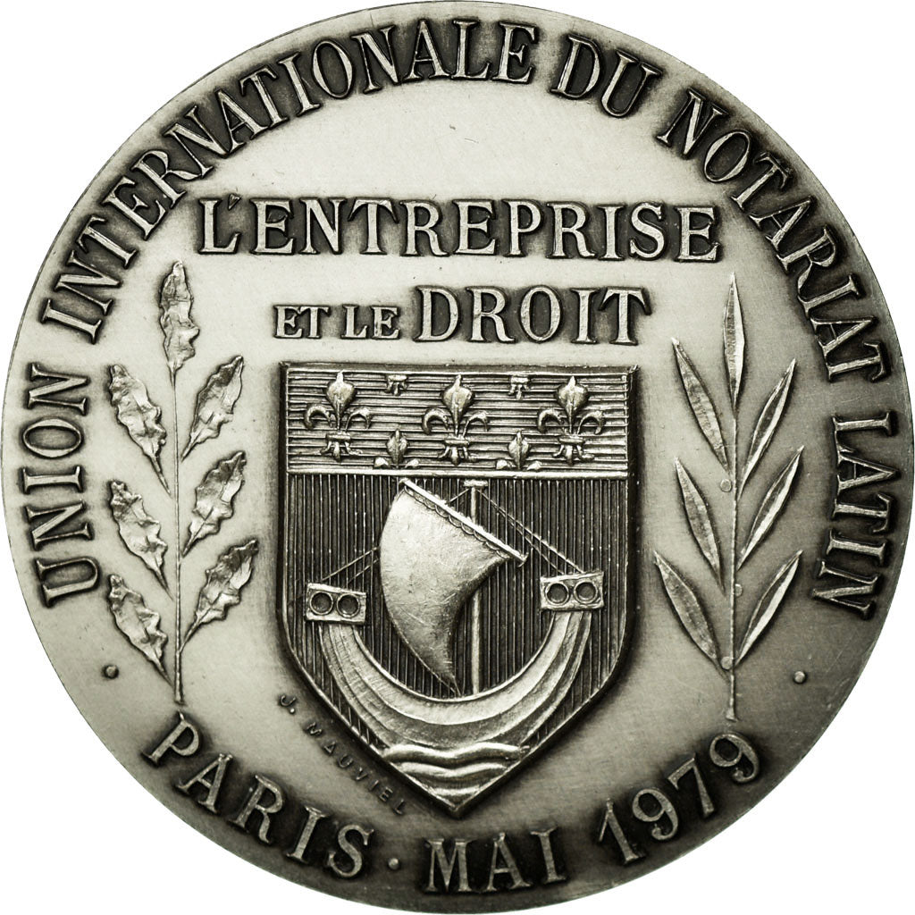 France, Jeton, Union Internationale du Notariat Latin, Paris, 1979, Mauviel