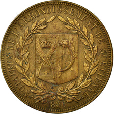 France, Token, Notaires de l'Arrondissement de Saint-Etienne, 1886, AU(55-58)