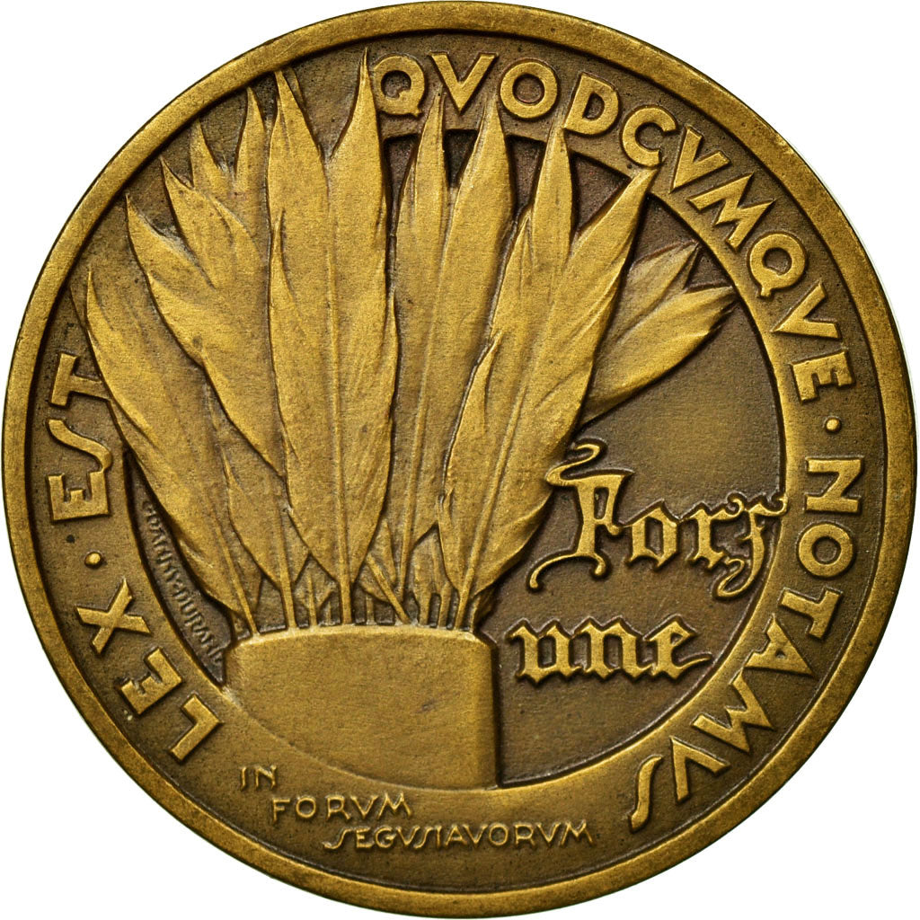 Francia, Token, Notaires du Département de la Loire, 1936, SPL, Bronzo