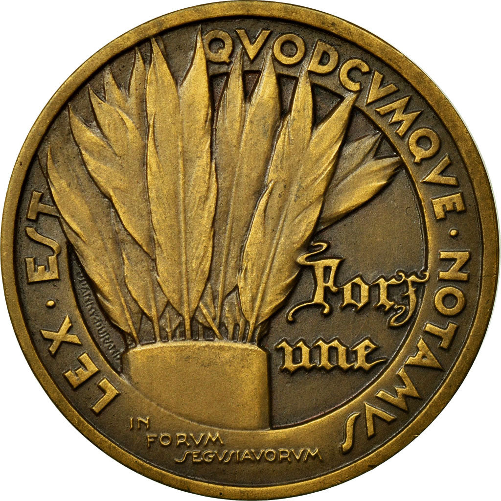 Francia, Token, Notaires du Département de la Loire, 1936, SC, Bronce
