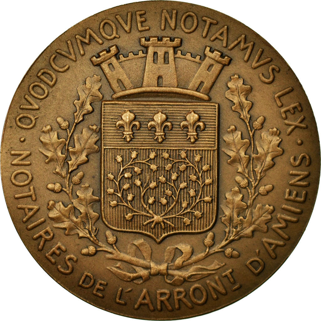 France, Token, Notaires de l'Arrondissement d'Amiens, Dupuis.D, MS(60-62)