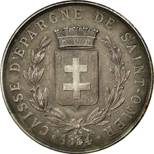 France, Médaille, Banque, Caisse d'Epargne de Saint-Omer, 1834, Dubois.H, SUP+