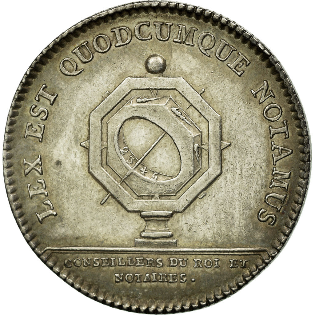 France, Jeton, Louis XVI, Conseillers du Roi et Notaires, Droz, SUP, Argent