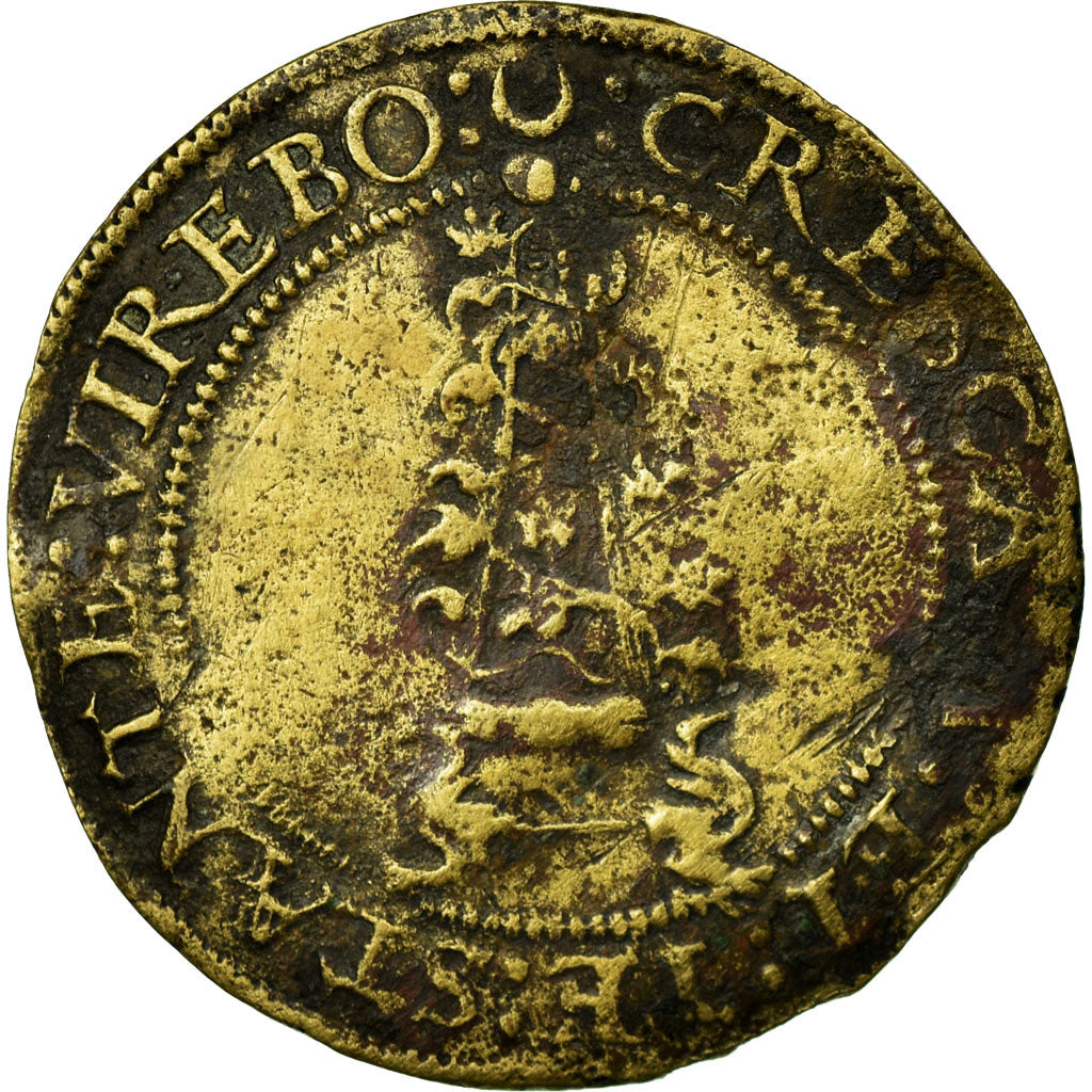 France, Token, Charles de Lorraine, Archevêque de Reims, VF(20-25), Copper