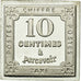 France, Medal, Timbre, 10 Centimes à Percevoir, MS(64), Silver