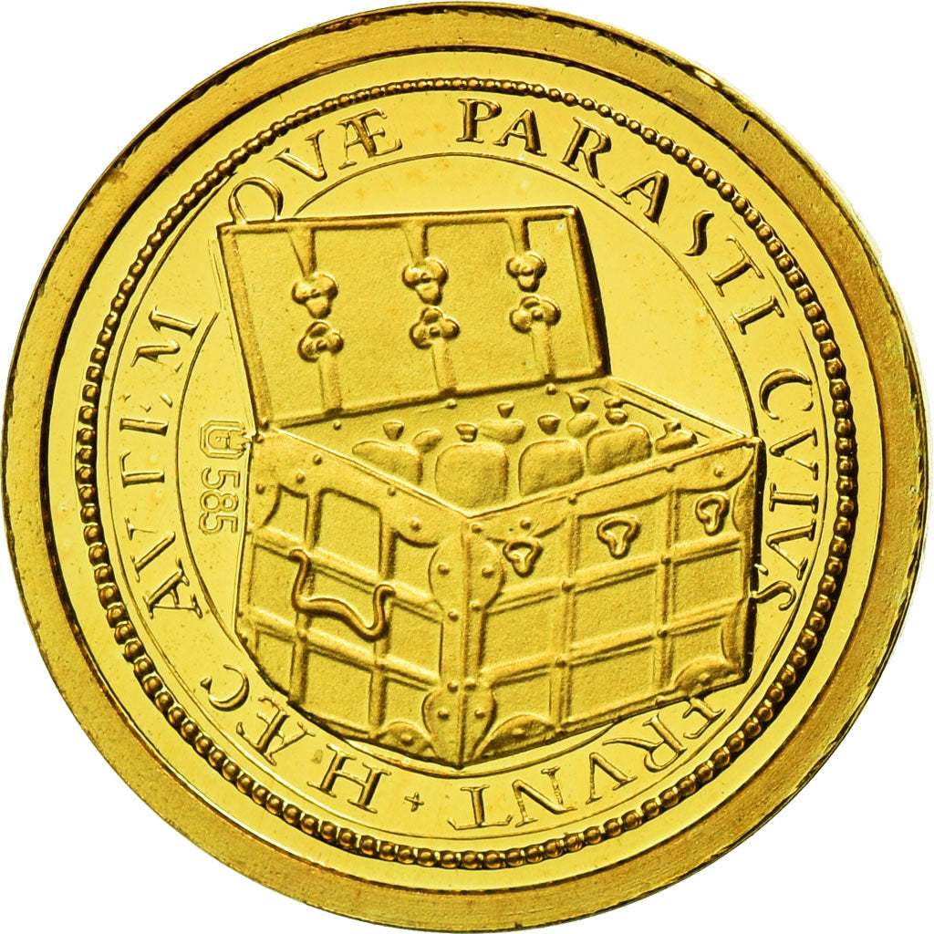 France, Medal, Panda, MS(65-70), Gold