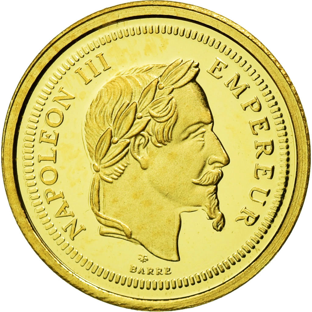 France, Medal, Napoléon III, Reproduction, 100 Francs or, MS(65-70), Gold