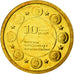 Vatican, Medal, 10 ans de l'Euro, 2009, MS(65-70), Gold