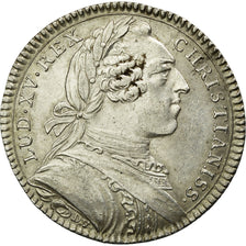 Francia, Token, Louis XV, Monnaie de Paris, 1723, Duvivier, EBC, Plata