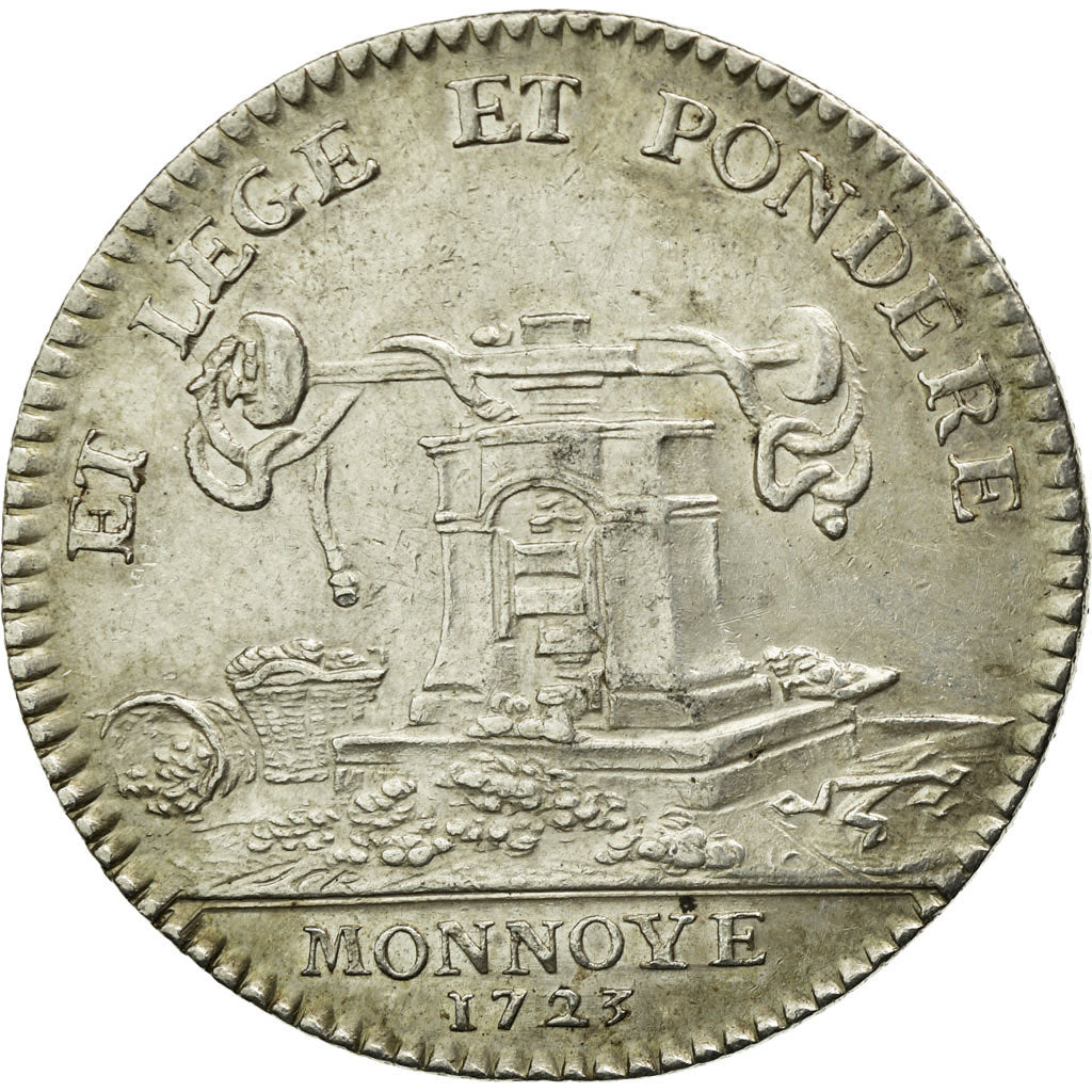 Francia, Token, Louis XV, Monnaie de Paris, 1723, Duvivier, SPL-, Argento