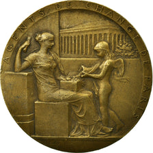 France, Medal, Banque, Agents de Change de Paris, 1898, Roty, EF(40-45), Copper