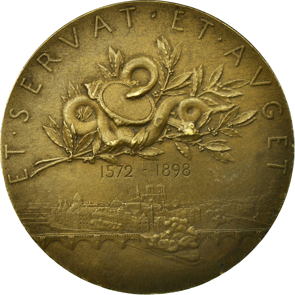 France, Medal, Banque, Agents de Change de Paris, 1898, Roty, EF(40-45), Copper