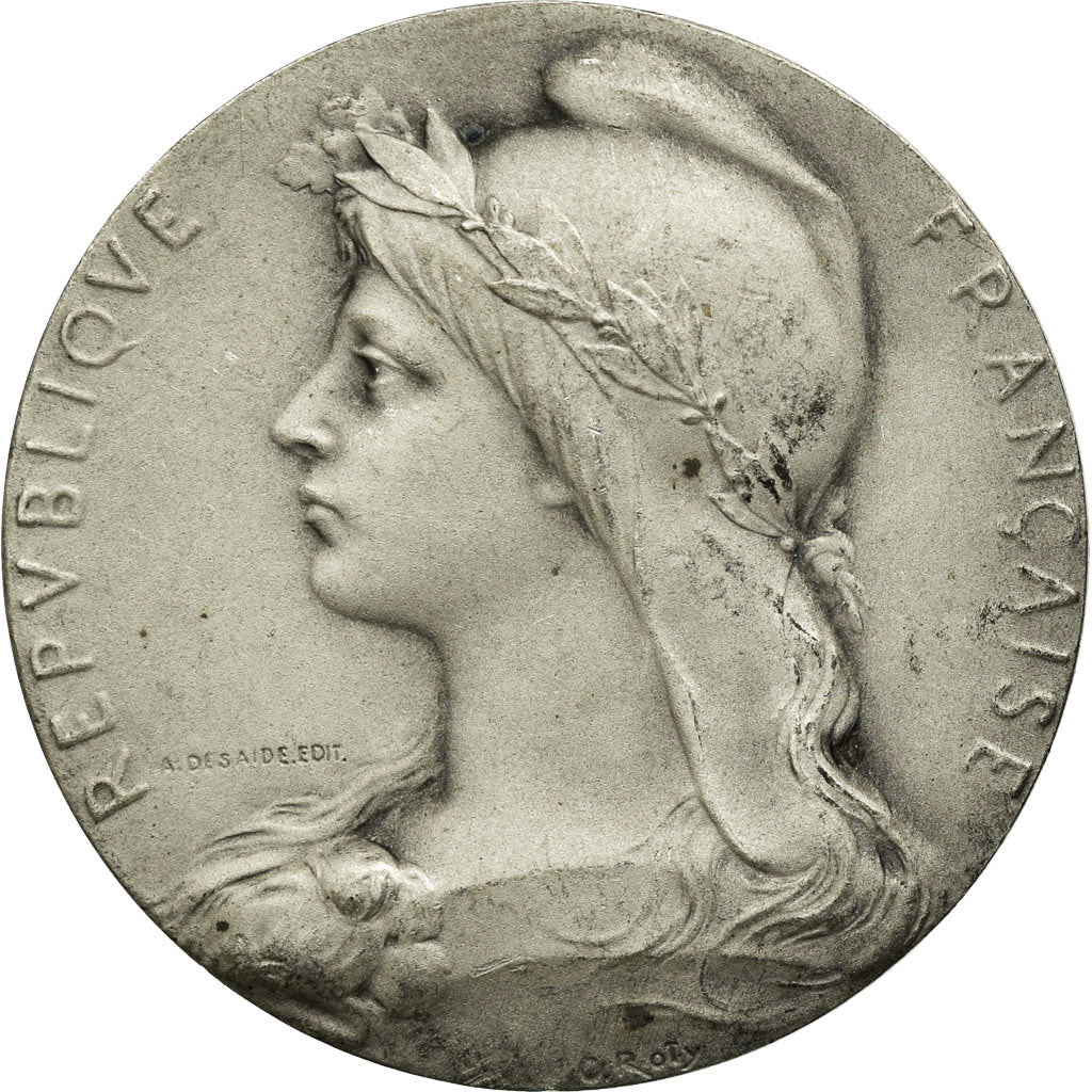 France, Medal, Chambre de Commerce de l'Indre, Châteauroux, Roty, AU(55-58)