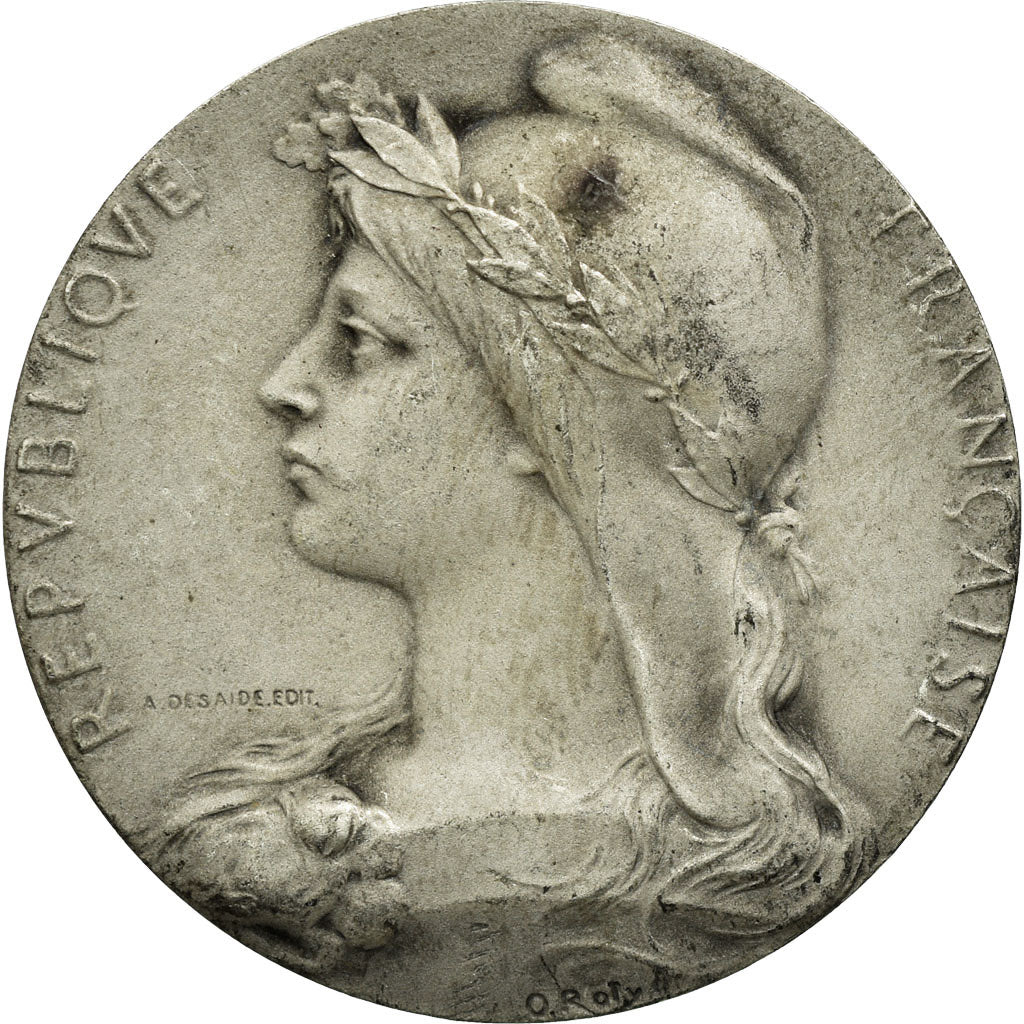 France, Medal, Chambre de Commerce de l'Indre, Châteauroux, Roty, AU(50-53)