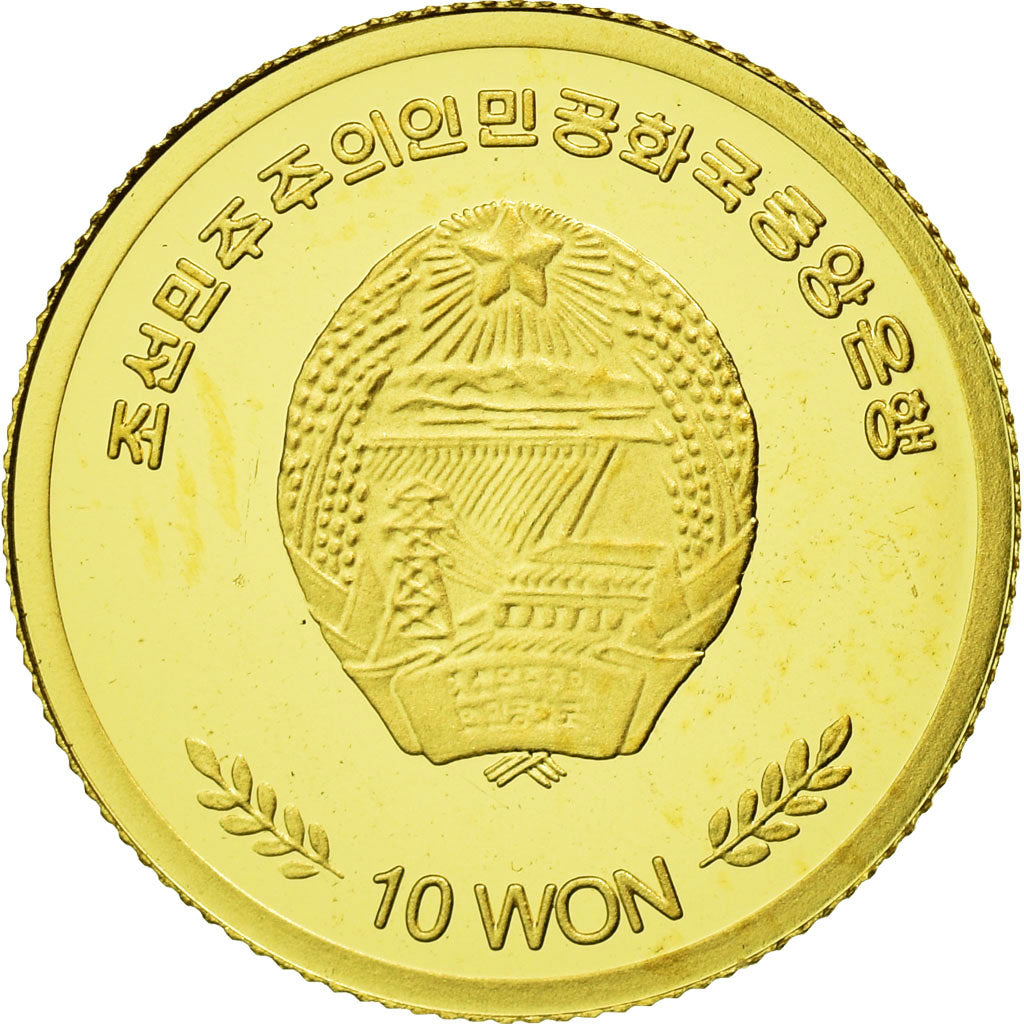 France, Medal, Tour Eiffel, 10 Won, 2009, MS(65-70), Gold