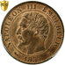 France, Napoleon III, 5 Centimes, 1854, Bordeaux, Bronze, PCGS, MS(64)