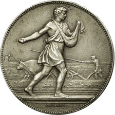 France, Medal, Caisse d'Epargne de Laon, Lagrange, AU(55-58), Silver