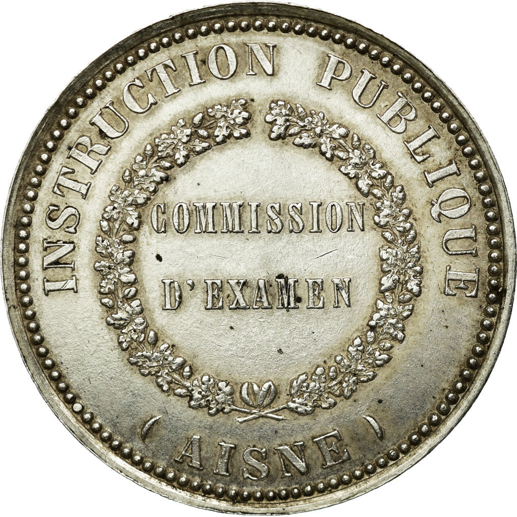 France, Médaille, Instruction Publique, Commission d'Examen, Aisne, Oudiné