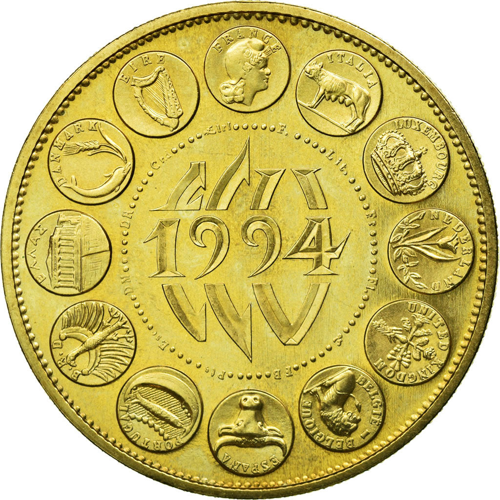 France, Médaille, Ecu Europa, Marianne, 1994, Rodier, SPL+, Bronze