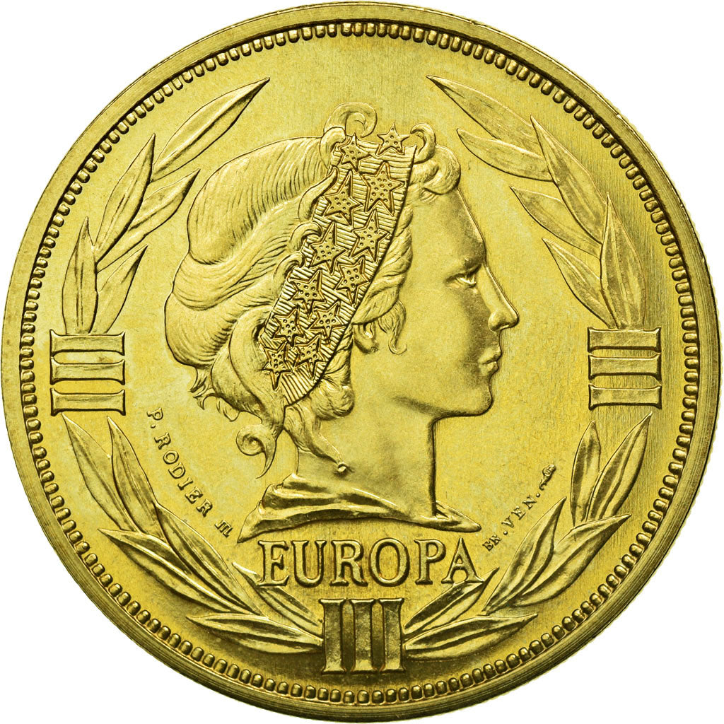 France, Médaille, Ecu Europa, Marianne, 1994, Rodier, SPL+, Bronze