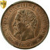 France, Napoleon III, 5 Centimes, 1853, Strasbourg, Bronze, PCGS, MS(63)