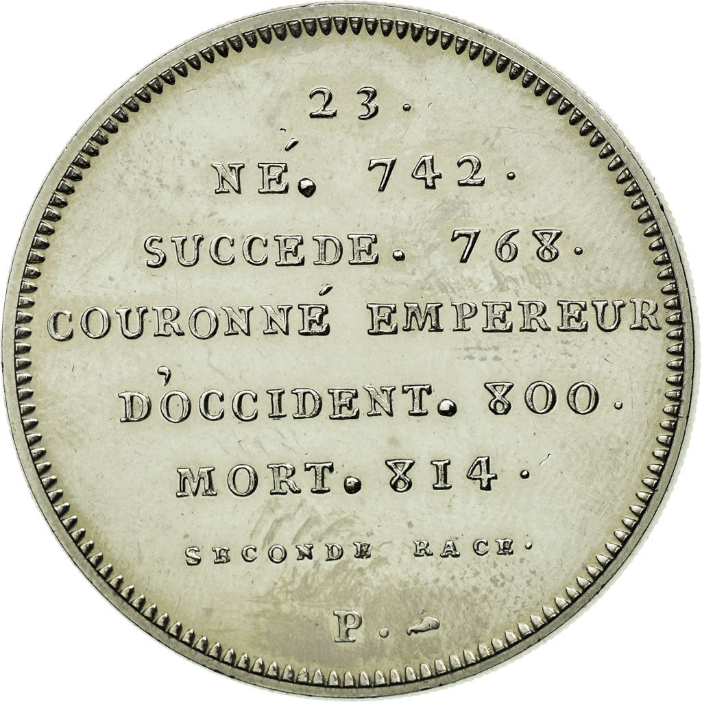 Francja, Medal, Roi de France, Charlemagne, MS(63), Miedź-Nikiel
