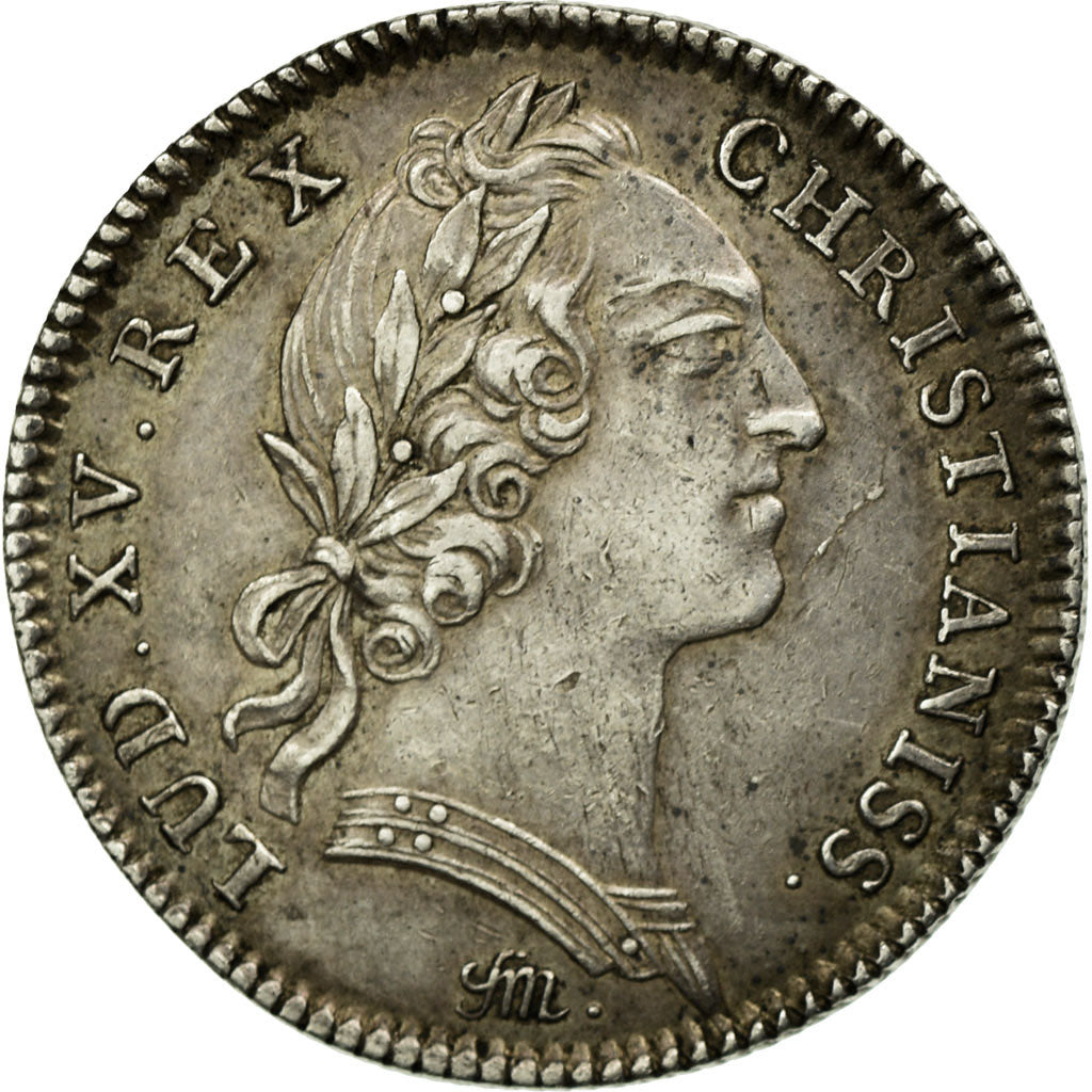 France, Token, Louis XV, Ordinaire des Guerres, 1754, AU(50-53), Silver