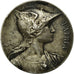 Frankrijk, Medaille, Marianne Casquée, Patria, Verzy, 1903, Rives, ZF, Zilver