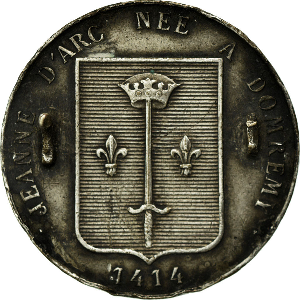 France, Medal, Jeanne d'Arc, EF(40-45), Silvered bronze