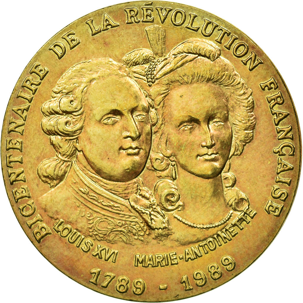 France, Jeton, Bicentenaire de la Révolution Française, 1989, MDP, FDC, Bronze
