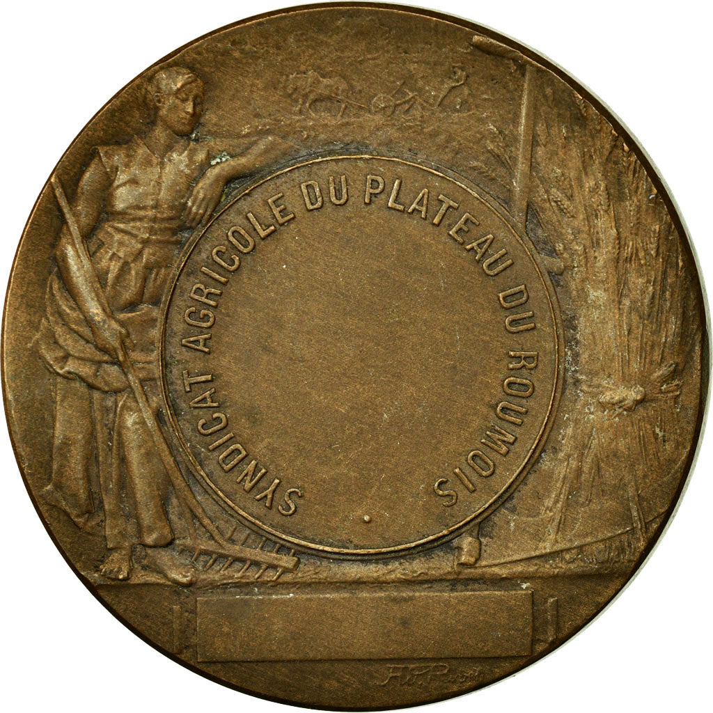 França, Medal, Syndicat Agricole du Plateau du Roumois, Rivet, AU(55-58)