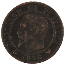 Monnaie, France, Napoleon III, Napoléon III, Centime, 1856, Lille, TTB, Bronze
