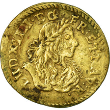 France, Token, Louis XIV, Nuremberg, Rechenpfennig, VF(30-35), Brass