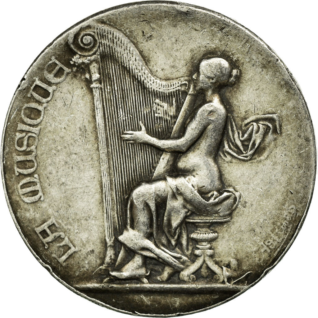 France, Medal, Prix de Musique, Rivet, AU(50-53), Silver
