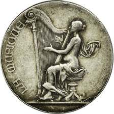 France, Medal, Prix de Musique, Rivet, AU(50-53), Silver