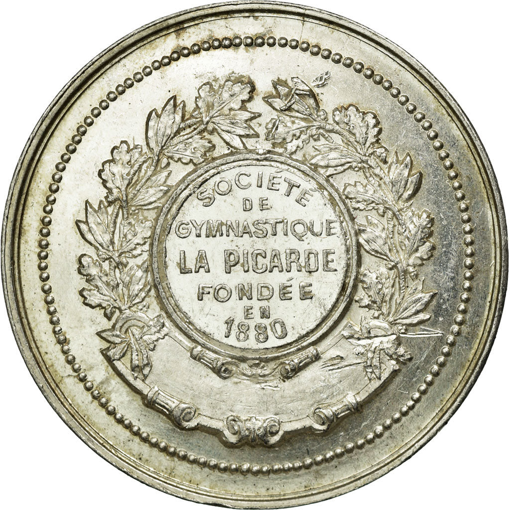 France, Medal, Société de Gymnastique La Picarde, Arthus Bertrand, AU(55-58)