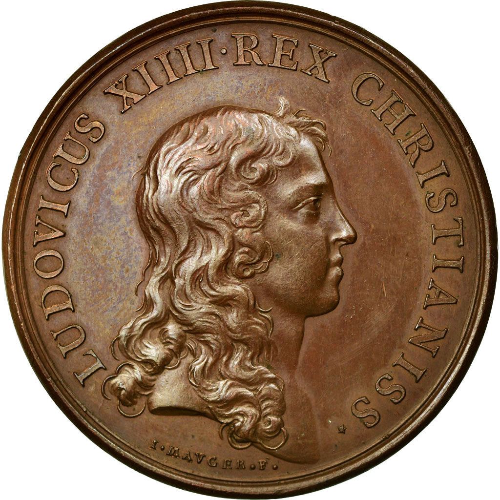 Frankrijk, Medaille, Louis XIV, Prise de Condé et de Maubeuge, 1649, Mauger