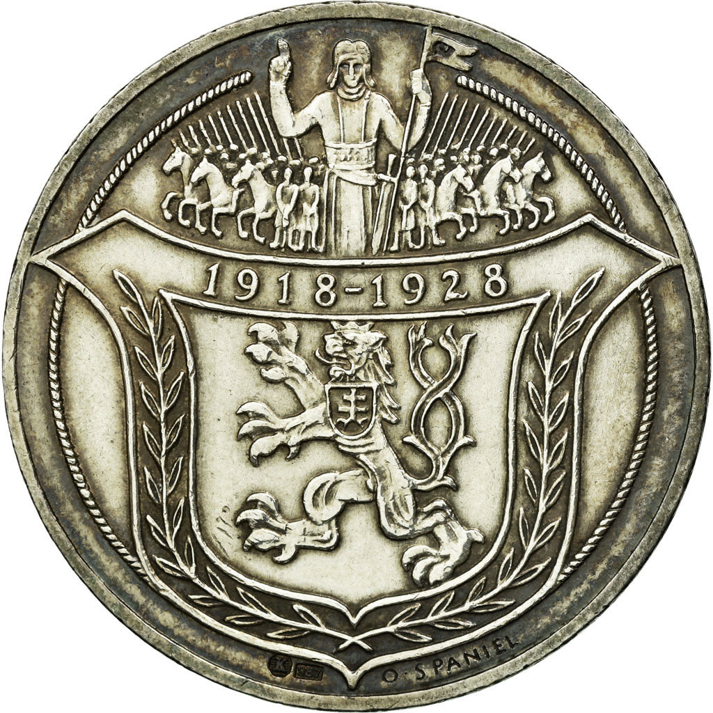 Czech Republic, Medal, Commémoration des 10 Ans de la République, 1928