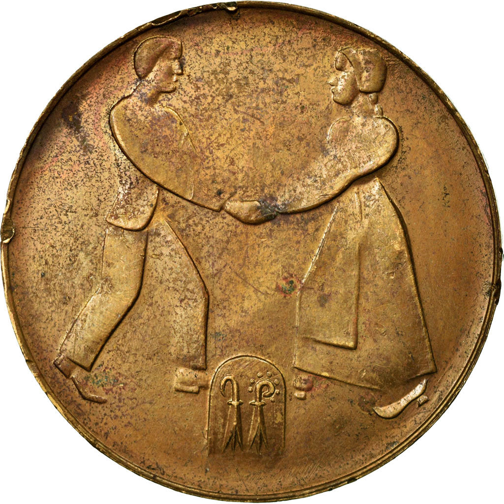 Deutschland, Medaille, Pour la Réunification, SS, Kupfer