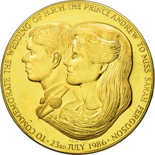 United Kingdom , Médaille, Mariage du Prince Andrew et Sarah Fergusson, 1986