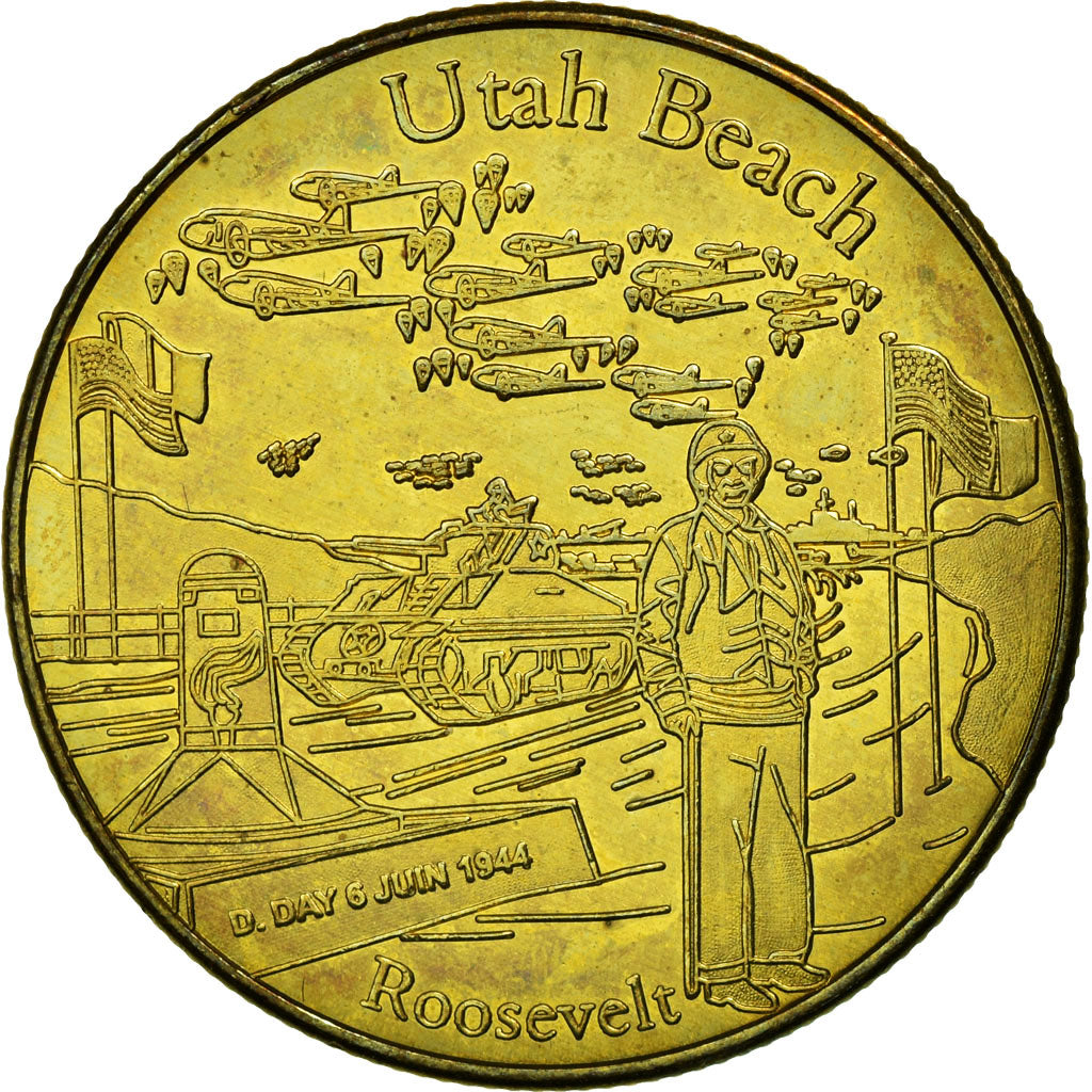 France, Medal, 60ème Anniversaire du Débarquement, Roosevelt, 2004, MS(64)