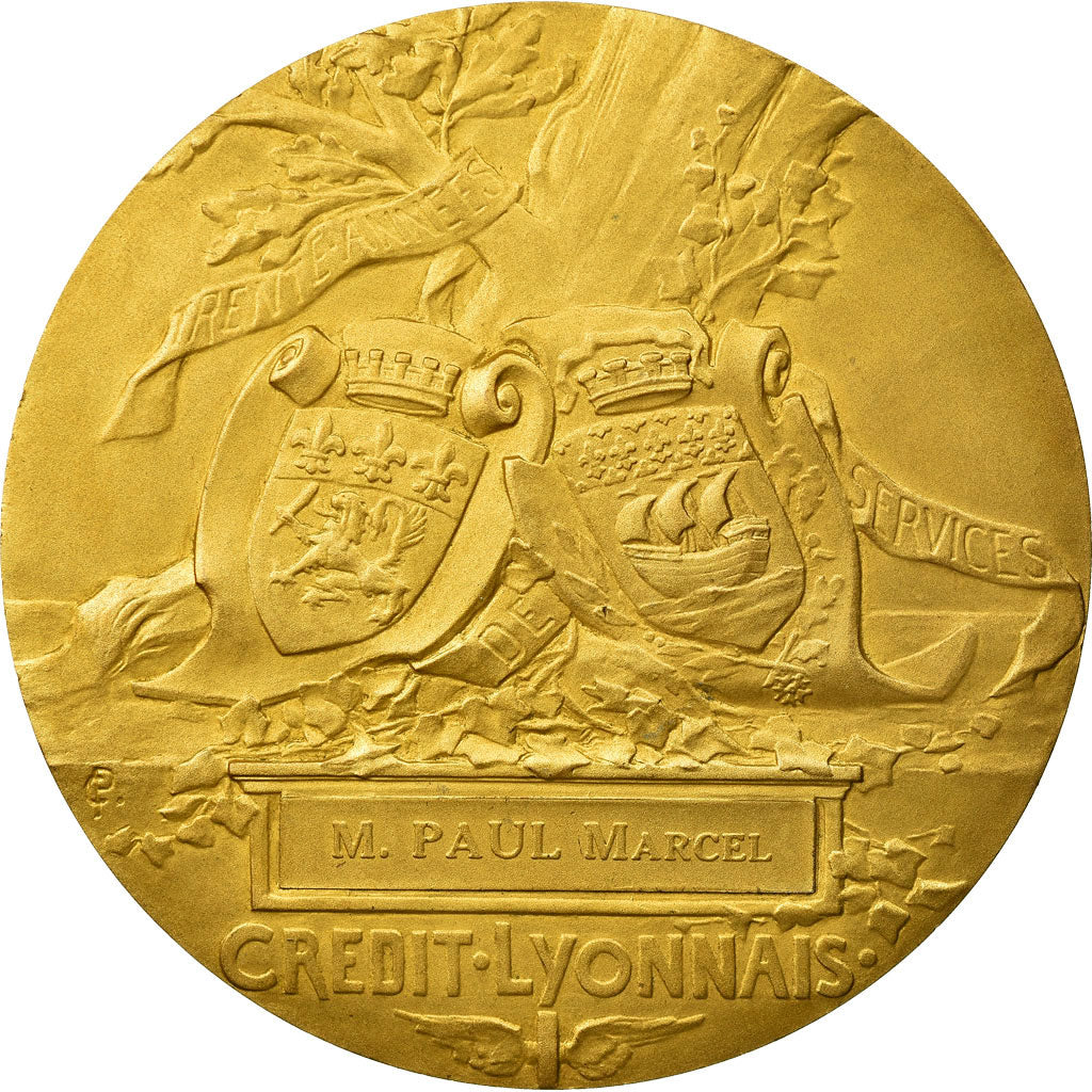 Francia, medalla, Henri Germain, Fondateur du Crédit Lyonnais, Pillet, FDC