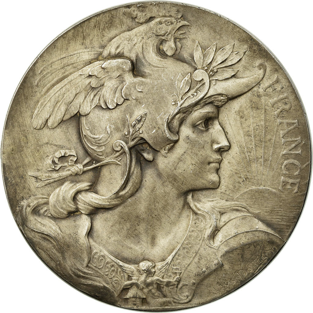 France, Medal, Syndicat de la Boucherie de Rouen, Rivet, MS(60-62), Silvered