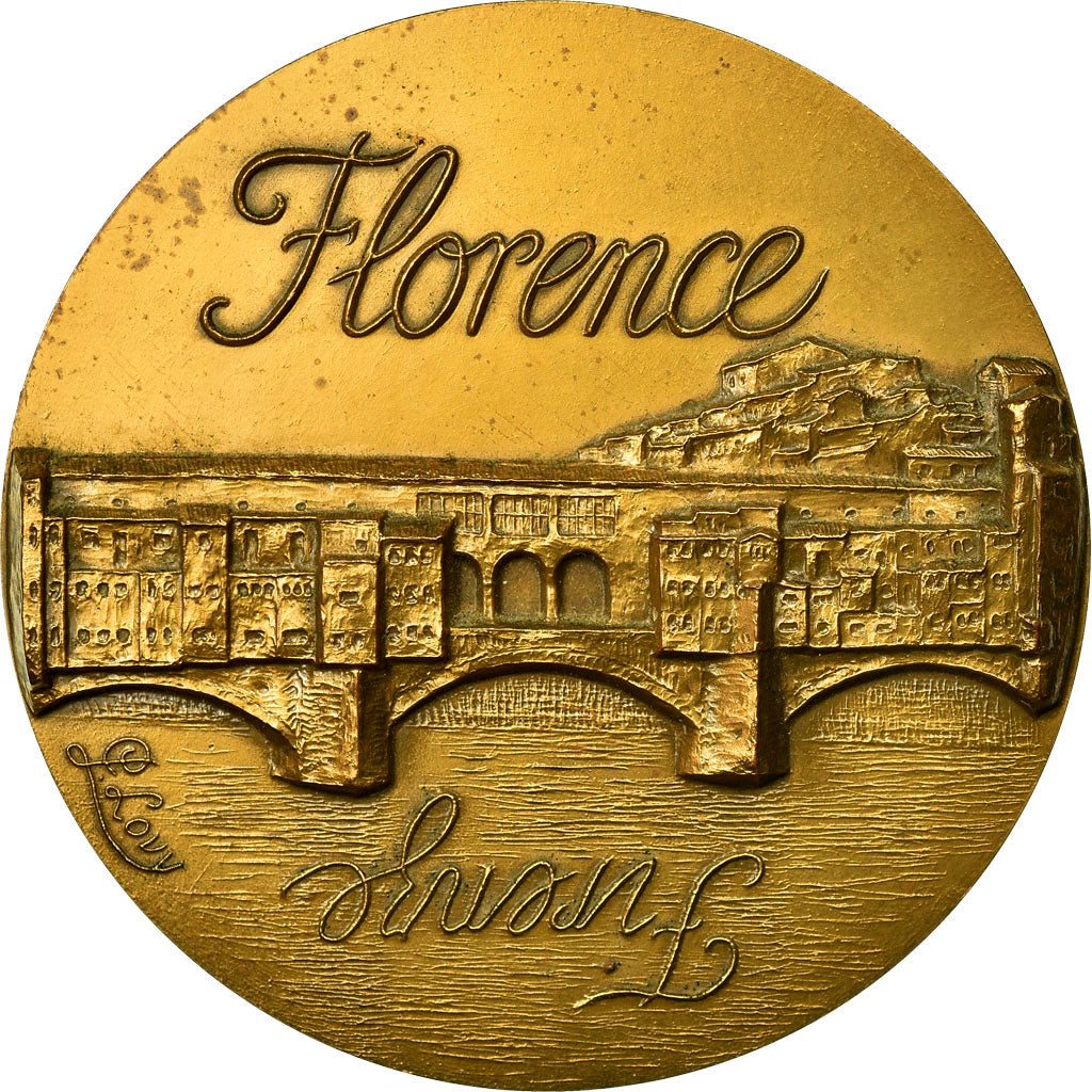 Italy, Medal, Ville de Florence, 1989, Louv, MS(60-62), Bronze