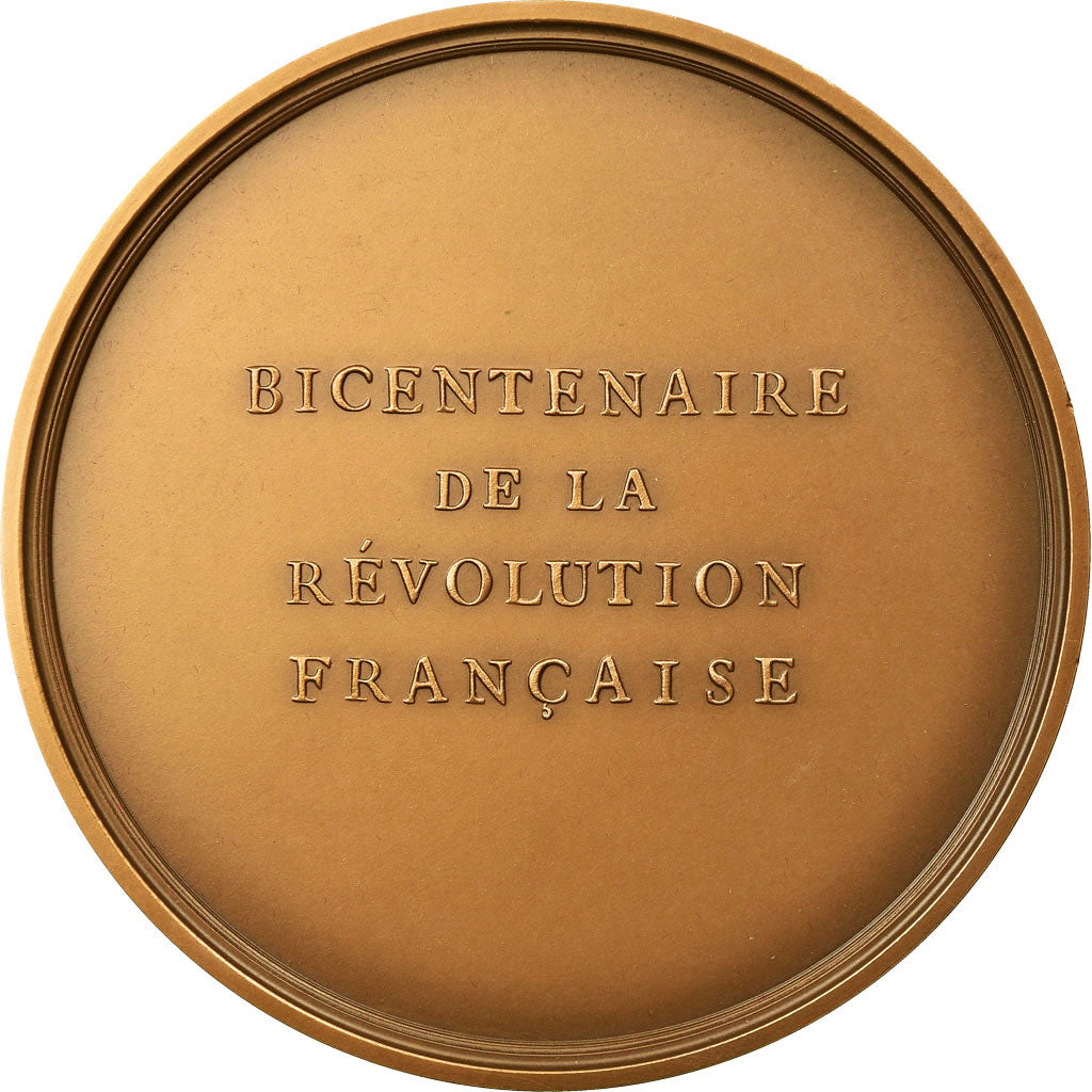 France, Medal, Révolution Française, Abolition de l'Esclavage, 1987