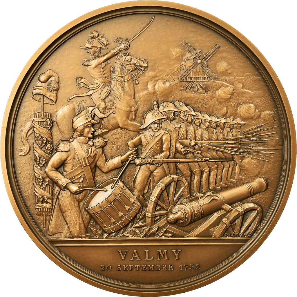 France, Medal, Révolution Française, Bataille de Valmy, 1987, Lecuyer