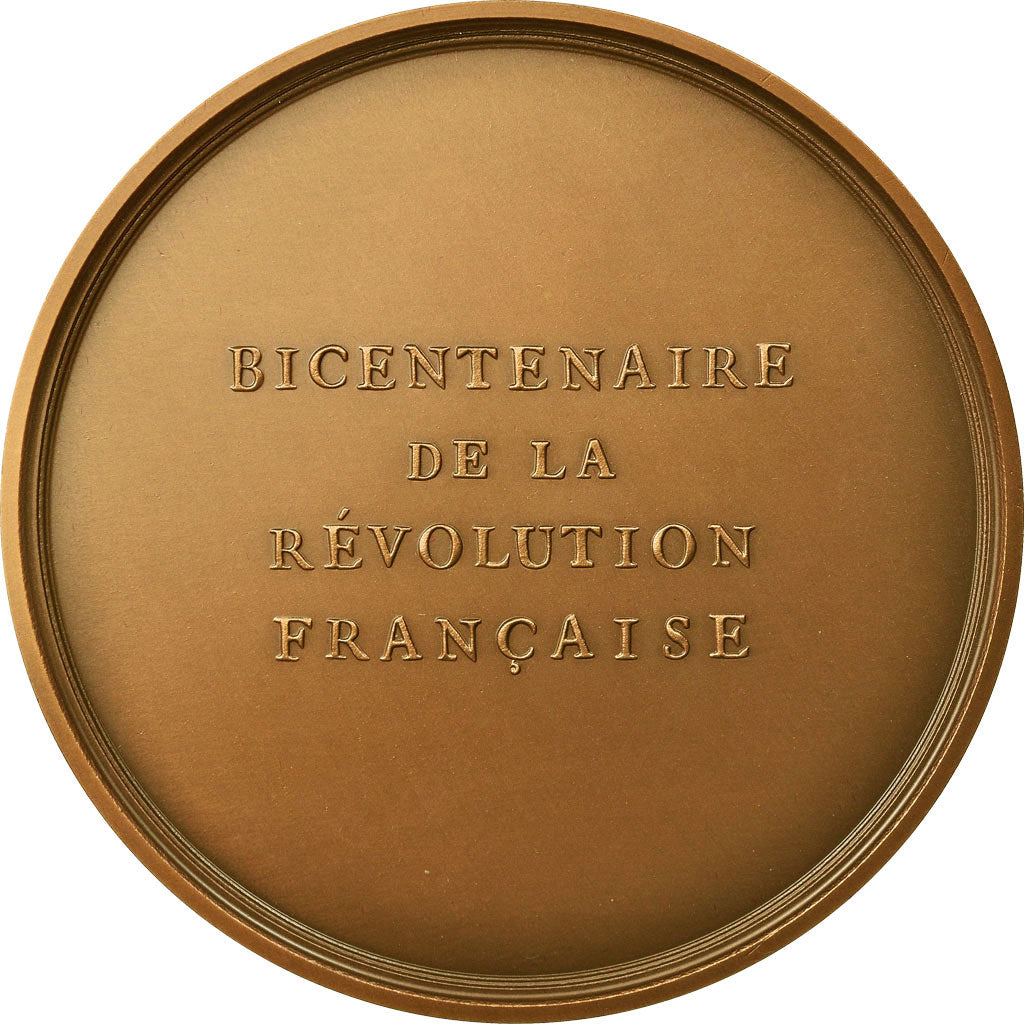 France, Medal, Révolution Française, La République, 1987, Maillart