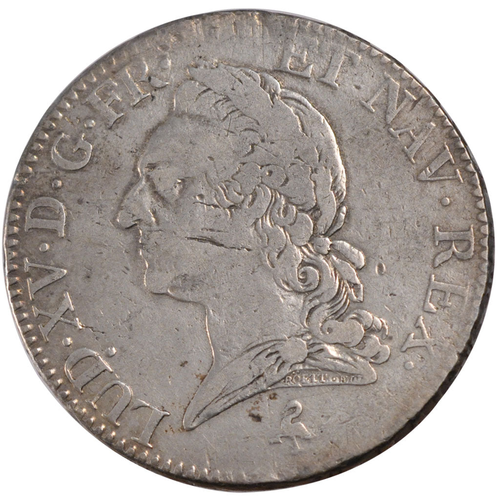 FRANCE, Écu à la vieille tête, ECU, 1774, Paris, KM #551.1, VF(20-25), Silver, G