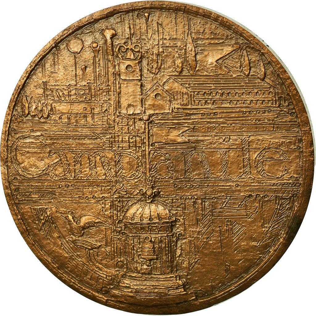 France, Medal, Musique, Campanile, 1986, Chavanon, AU(55-58), Bronze