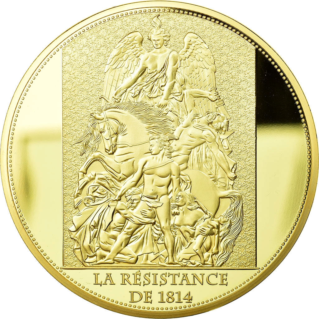 France, Medal, Arc de Triomphe, La Résistance de 1814, 2013, MS(65-70), Copper